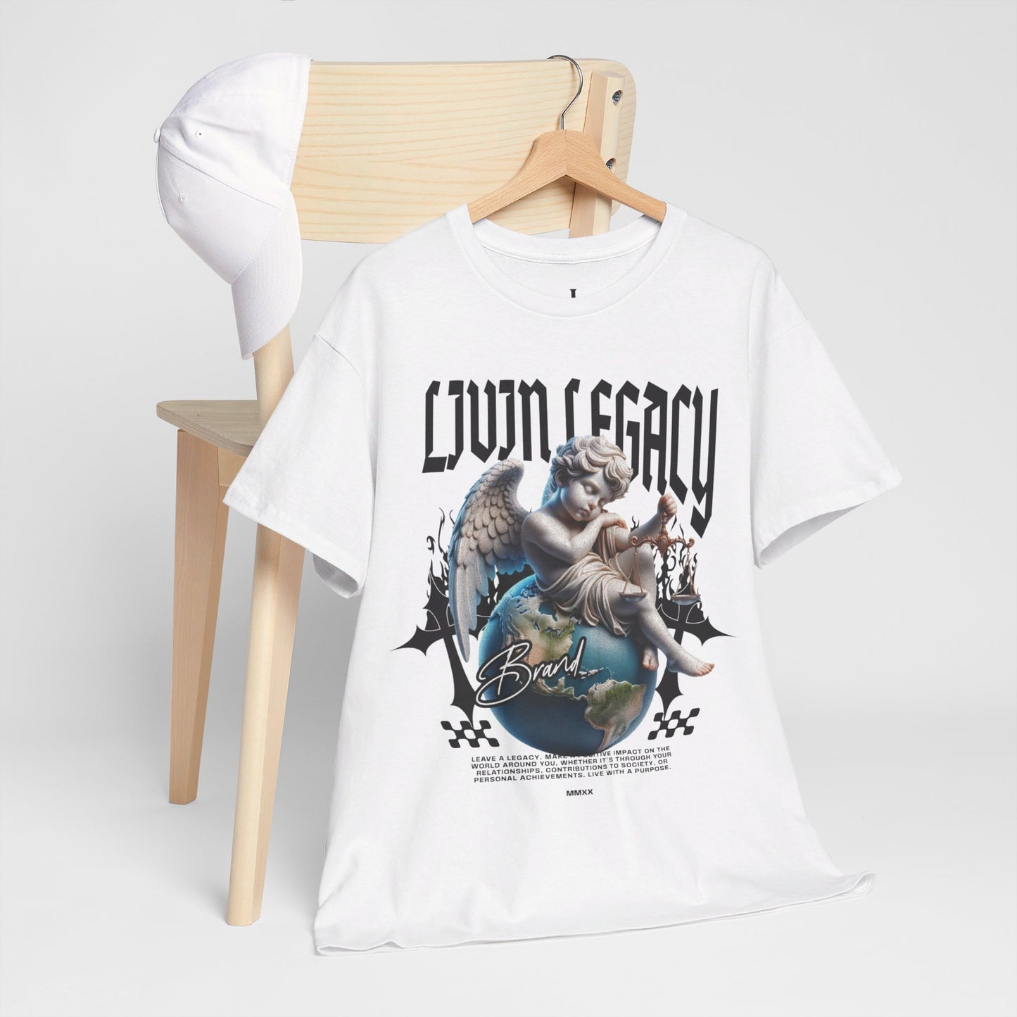 Livin Legacy Guardian Angel White T-shirt