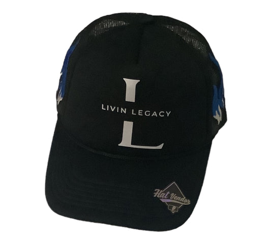 Livin Legacy Blue Flame Trucker Hat