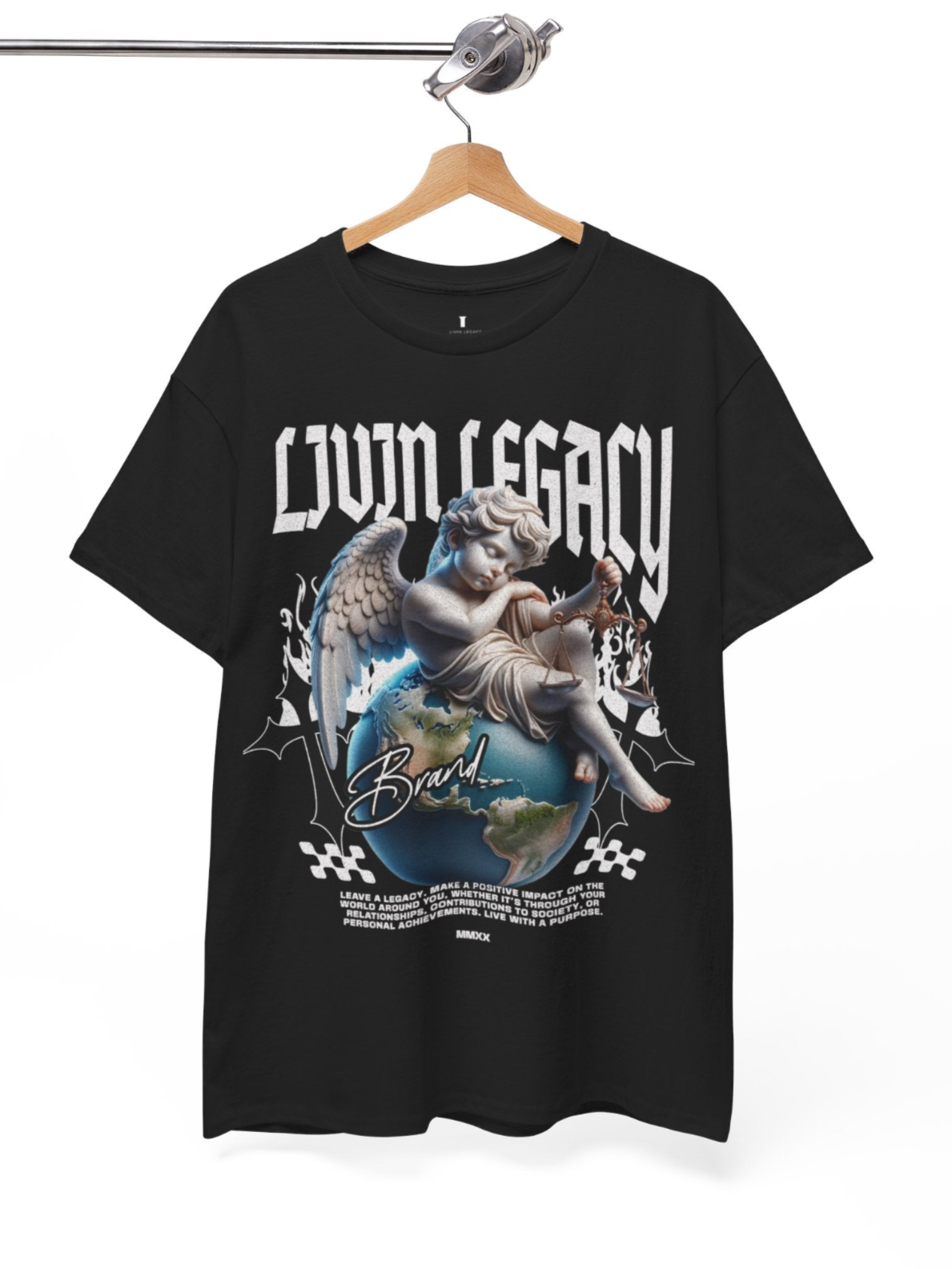 Guardian Angel Black T-shirt