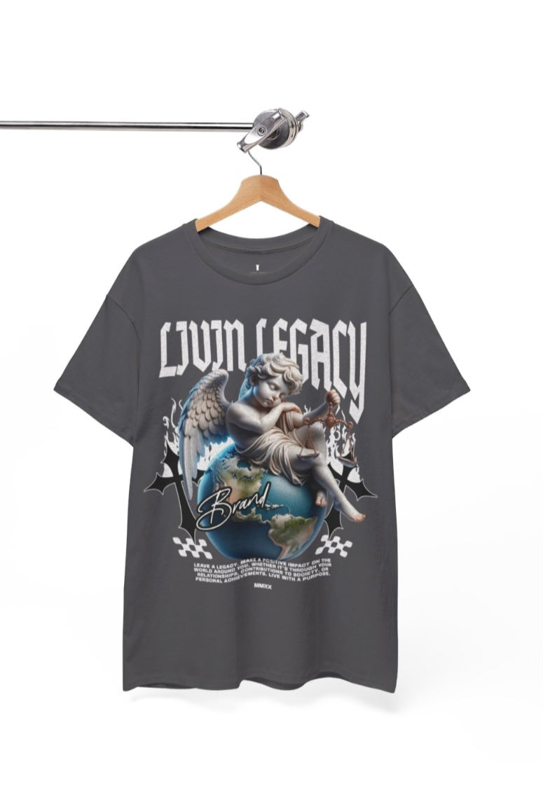 Guardian Angel Charcoal Grey T-shirt