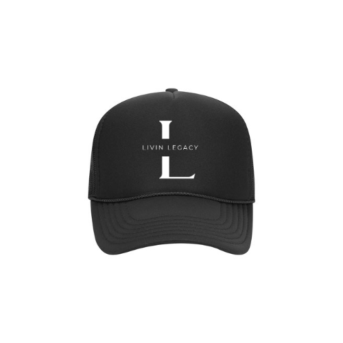 Livin Legacy Logo Black Trucker Hat